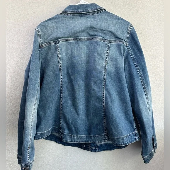 Chico’s Denim Jacket Size 3 womens 16/18 - Picture 5 of 5